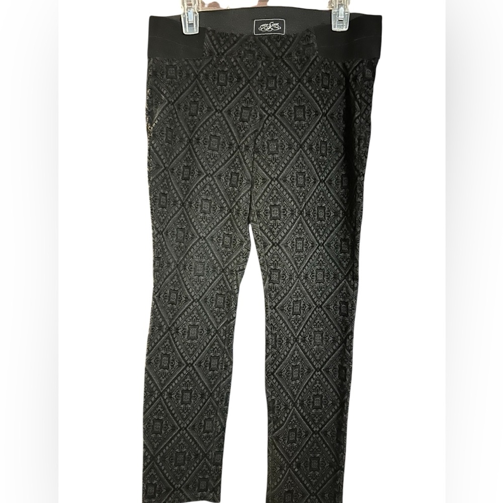 one 5 one Black Geometric Patterned Pants